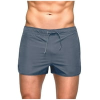TobchonP prozračne gaćice za muškarce na otvorenom modne čvrste boje kratke hlače Fitness Bodybuilding