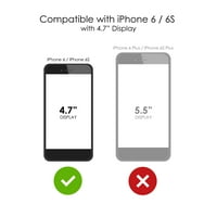 Case za razlikovanje za iPhone 6S - Custom Ultra tanka tanka tvrda crna plastična poklopac - Tardis