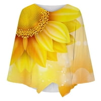 Atinetok Slatki cvjetni vrhovi za žene kravata Dye neregularna havska odjeća za odjeću za odjeću Ljetni