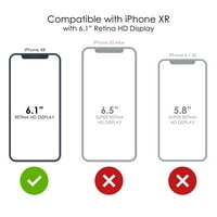 Razlikuje čisto udarno otporno na hibrid za iPhone XR - TPU branik akrilni zaštitnik zaslona u kaljenom