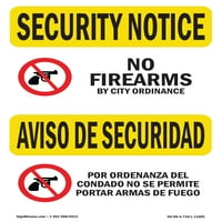 Sigurnosna obavijest - Nema vatrenog oružja po županijskom dvojezičnom