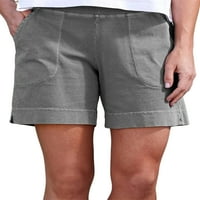 Sanviglor Dame Mini Pant Bermuda kratke vruće hlače Visoka stručna dna struja Stretch Ljeto Plažni kratke
