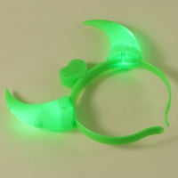 Rosarivae LED svjetlo up bljesak đavolski rogovi za glavu užareni vražni rogovi LED kostim traka za