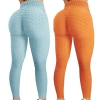 HHEI_K Workout pantalone za žene Gym žene modne print joga hlače plus veličina casual visokih struka