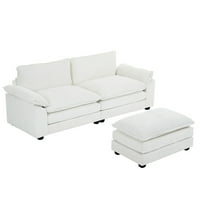 Modularna kauč sa jastukom sa dvostrukim slojem, kauč sa kaučem u obliku slova L Chenille 2-Seat L sa