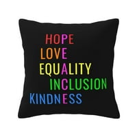 Ljubavna mir Jednakost Inkluzija Ljubaznost Nada Bacanje jastuka Kućni dekol Koznih pokrivača jastuka
