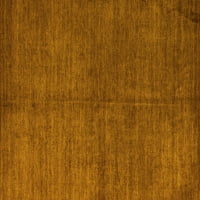 Ahgly Company Indoreni pravokutnik Sažetak žuti modernim prostirkama, 3 '5'