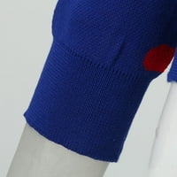 Dukseri za žene Žene okrugli vrat dugih rukava Božićni tisak pulover džemper pleteni kaput