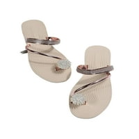 Bellella Womens Flip flops rhinestone ravne sandale Ljetne modne papuče Lagana tipa sandala vanjski