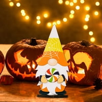 Wirlsweal drveni gnome ukras ukras Halloween Dekoracija GNOME ukras drvene gnome ornament sablasan ukras