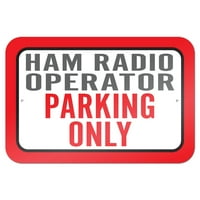 REM radio operater Parking samo 9 6 metalni znak