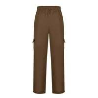 Muškarci Ležerne prilike za labavljenje užadi za labavljenje struka Solid u džepni pantalone u boji