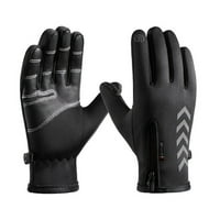 Wirlsweal Par Ridding rukavice Splash-otporna na čvrstu boju puni prsti grubi palmi plišani toplim reflektivnim