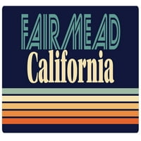 Fairmead California Vinil naljepnica za naljepnicu Retro dizajn
