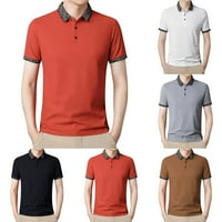 Muške polo majice Moda casual boja blok pamuk kostur n golf majica Multi-Color L, XL, XXL, XXXL, XXXXL
