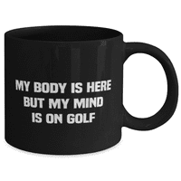 Golf krig - golf kup - moj um je na golfu - Golf krig kafe crni 11oz