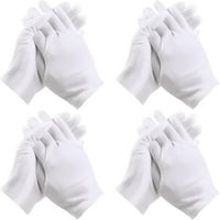 Bijele pamučne rukavice za suhe ruke hidratantne rukavice ručne spa centar nakita nakit služenjem rukavica