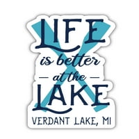 Verdansko jezero Michigan Suvenir Frižider Magnet veslo dizajn 4-pakovanje