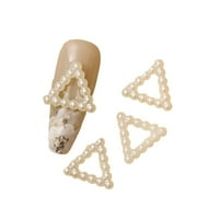 Pearl ukras za nokte Bow Love Heart Star White Mini okrugle perle Izvrsna moda DIY ART ART MOGUĆI NAI