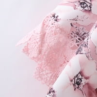 DRPGUNLY majice za žene cvjetni print puff rukava kimono kardigan labav pokrov gore casual bluza vrhovi