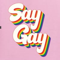 Recite gay retro vintage dugina LGBT Pride Muška grafička majica, svijetlo ružičasta, 4x-velika