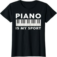 Klavir je moja sportska smiješna pijanista glazbena glazbena glazbena majica