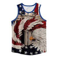 4. jula majica bez rukava za muškarce Američka zastava USA zastava 4. jula Orao grafički teers Retro