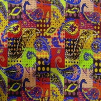 Onuone pamuk poplin crvena tkanina Paisley patchwork šive za obrtni projekti Tkanini otisci sa dvorištem
