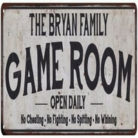 BRYAN Porodična igra Soba seoski metalni znak 106180042265