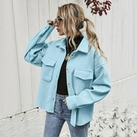 Dževne kapute Jednobojna jakna od jednostruke boje, ležerna kratka reže