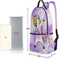 -Dake Kids Unicorn ruksake za djevojčice, Galaxy Girls školske torbe za osnovno