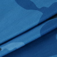 Setovi kamuflaže pamučni posteljini ljetni maslačak atletski trening set casual plus veličine set trenerka set camo hlače i vrhovi dvije odjeće za žene plavi xl