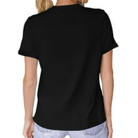 Što se događa na putovanju djevojkama ostaje na ljetničkoj grafičkoj majici za žene - majica s kratkim rukavima sa stilskim prednjim dizajnom