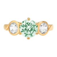 1,72ct sjajan okrugli rez VVS originalni sukob bez zelenog simuliranog dijamanta Pravi žigosani puni