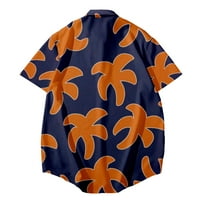 Havajske majice casual muške palme s kratkim rukavima s majicama na plaži tropske ljetne košulje za
