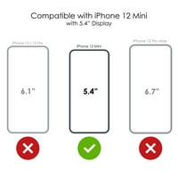 Razlikovanje Clear Shootfofofofofoff Hybrid futrola za iPhone Mini - TPU branik akrilni zaštitni ekran