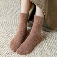 Sunjoy Tech Women Warm Super Mekane plišane paperne čarape, zimske lepršave čarape za posade, Ležerne prilike za spavanje Nejasne ugodne čarape