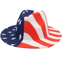 Američka zastava Cowboy Hat Classic Western Style Unise kaubojski kaubojski šešir