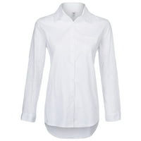 Ženske vrhove Ženska poslovna majica Lavel COLLARED LACE čista majica za bluzu u boji
