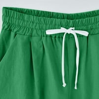 Ženske ljetne kratke hlače Čvrsto pamučne pantalone visokog struka navodnoj plaži na plaži pet bodova
