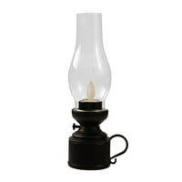 Hemoton Flameless LED kerozinska svjetiljka Plastična kerozinska svjetiljka Retro ulja Dekoracija fenjera