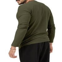 Capreze muns majice Majica u boji mišića na vratu na vratu Ležerstva Ležerne prilike majica Dugi rukava