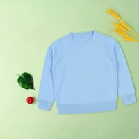 Rovga majica za djevojku Dječja dječja dječaka Dječja dječaka Solidna boja Osnovni pulover Klintni džemper