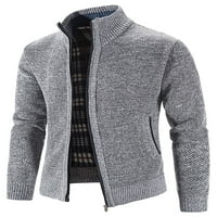 Muški kaput postolje koljk džemper jakna puna zip odjeća casual nadmornice za odmor svjetlosilo xl