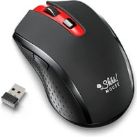 Shhmmouse i tihi bežični miš za laptop, računar i računar, crni