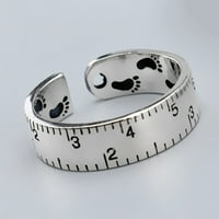 Heiheiup Mjerenje kreativnog otvaranja prstena za otvaranje Vintage Digital Lady Mali prstenovi zvoni za teen momke