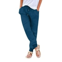 Nečuvene žene hlače Ležerne prilike zimske žene Capri yoga hlače labave crteže pidžama hlače salone