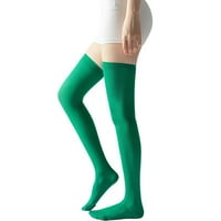 Wefuesd bedrine visoke čarape Ženska prugasto šareno ispisano non klizanje preko koljena čarape za prikrivanje