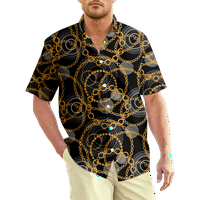 Fraigo muške havajske majice kratki rukav luksuzni ispis casual gumba dolje dress majica top za muške