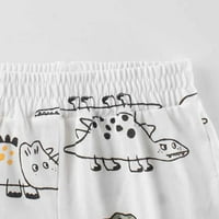 Dxhmoneyh Toddler Boys pidžamas kratke hlače Dinosaur Ljeto pidžama Kratka odjeća za djecu meke pamučne